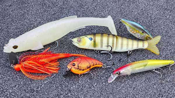 Spring bass fishing top lures of choice.