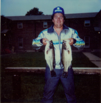 Lee Bailey with two nice fish in a club tournament.