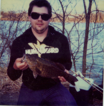 Lee with a 2.5 lb smallmouth